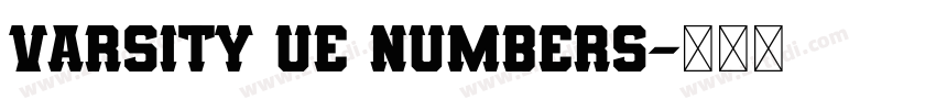 varsity ue numbers字体转换